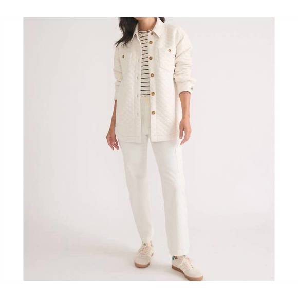 NEW MARINE LAYER corbet shirt jacket in oatmeal - Picture 4 of 4